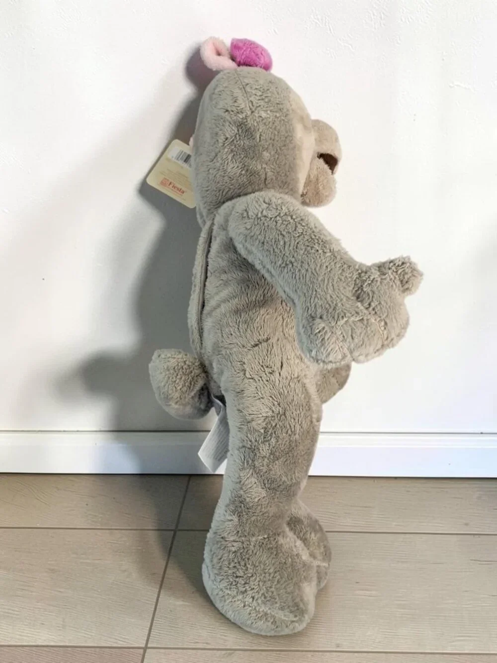 Great Wolf Lodge Violet Wolf Plush Stuffed Animal Toy Gray Pink Bow Fiesta NWT